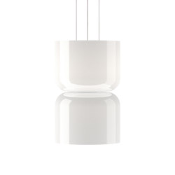 Totem Up and Down Light Opal Glass Shades  (B/B) | Suspended lights | Pablo