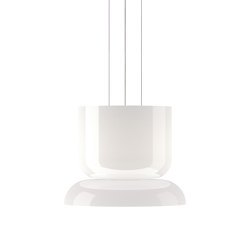 Totem Up and Down Light Opal Glass Shades  (D/B) | Suspended lights | Pablo