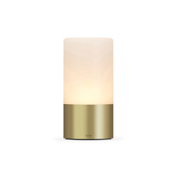 Totem Frosted 80mm Natural Brass | Table lights | Voltra Lighting