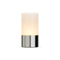 Totem Frosted 80mm Polished Chrome | Lampade tavolo | Voltra Lighting