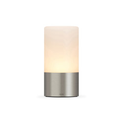 Totem Frosted 80mm Satin Nickel | Table lights | Voltra Lighting
