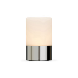 Totem Frosted 100mm Polished Chrome | Table lights | Voltra Lighting
