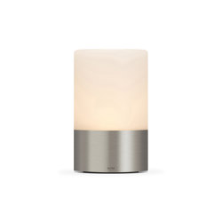 Totem Frosted 100mm Satin Nickel | Luminaires de table | Voltra Lighting