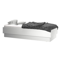 Lugano Bed with slatted frame and storage compartment under the fold-up lying surface CLW0 | Beds | BoConcept