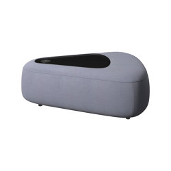 Ottawa triangular pouffe with shelf 0210 | Pufs | BoConcept