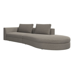 Bergamo sofa with round lounging unit