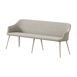 Kedua bench with backrest | Benches | Mobliberica