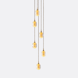 Honeycomb 6 - Gold Leaf | Suspended lights | Shakuff