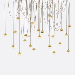 Willow 22 - Gold Drizzle | Suspended lights | Shakuff