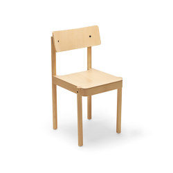 Einser | Stuhl, clear, lacquered / RAL 7037 dusty grey | Sillas | Magazin®