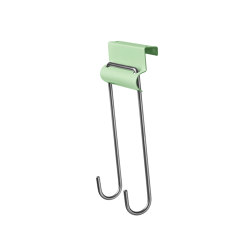 Louis | Over-the-door hook 20, pastel green RAL 6019 | Single hooks | Magazin®