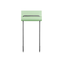 Louis | Over-the-door hook 40, pastel green RAL 6019 | Single hooks | Magazin®