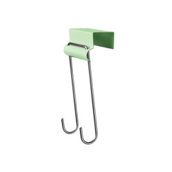 Louis | Over-the-door hook 40, pastel green RAL 6019 | Single hooks | Magazin®