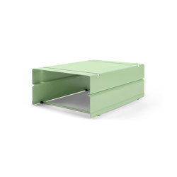 Atlas | Container, 1 compartment | pastel green RAL 6019 | Schreibtisch-Ablagen | Magazin®