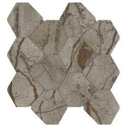 Scultorea | Tessere Rombo River Grey 44,2x25,6 | Ceramic tiles | Marca Corona