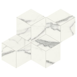 Scultorea | Tessere Esa Statuario Vena Argento 30,5x30,8 | Floor tiles | Marca Corona