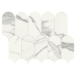 Scultorea | Tessere Arco Statuario Vena Argento 41,2x30,3 | Piastrelle ceramica | Marca Corona