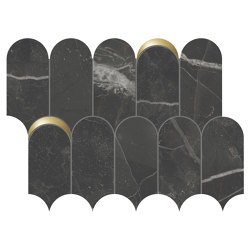 Scultorea | Tessere Arco Oro Dark Diamond 41,2x30,3 | Ceramic tiles | Marca Corona