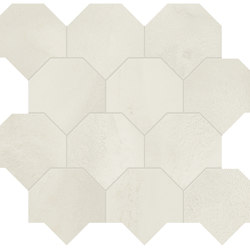 Vulcanica | Platino Tessere Scaglie 43,9x49,3 | Ceramic flooring | Marca Corona