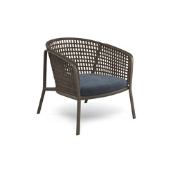 Carousel Alu-square twist rope lounge chair | 1217 | Poltrone | EMU Group