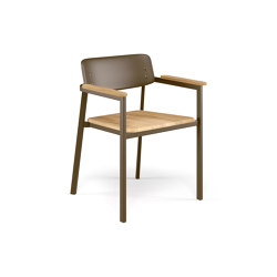 Shine Armchair with teak seat | 248-82 | Chaises | EMU Group