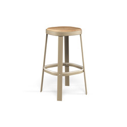 Thor Barstool with teak seat I 657+659 | Bar stools | EMU Group