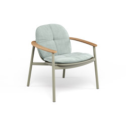 Twins Alu-teak lounge chair | 6042 | Fauteuils | EMU Group