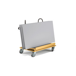 Slide connect trolley for tabletops