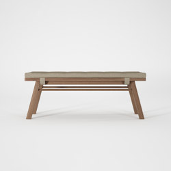 Circa17 BENCH WITH CUSHION | without armrests | Karpenter