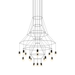 Wireflow Chandelier 0315 Hanging lamp | Suspended lights | Vibia