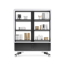 HushWall | 6 Shelves Cabinet | Room divider | Hushoffice