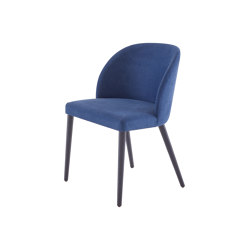 Giuliana | Chair Fabric-Bleu Nuit (Midnight Blue) | Chairs | Ligne Roset