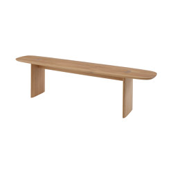 Intervalle | Bench Solid Whitened Oak From Stock | Panche | Ligne Roset