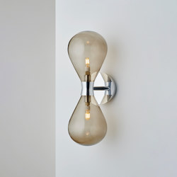 Cintola Wall Twin Light polished aluminium | Lampade parete | Tom Kirk Lighting