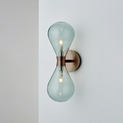 Cintola Wall Twin Light satin bronze | Wall lights | Tom Kirk Lighting