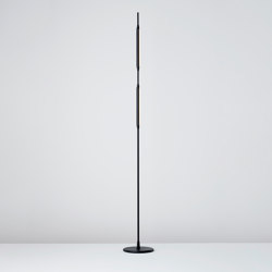 Reed Floor Light matt-black powdercoat | Free-standing lights | Tom Kirk Lighting