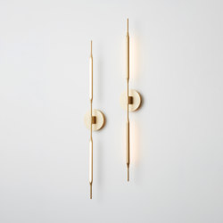 Reed Wall Light brushed brass | Lámparas de pared | Tom Kirk Lighting