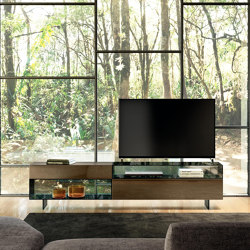 36e8 Glass Tv Unit - 2150 | Sideboards | LAGO