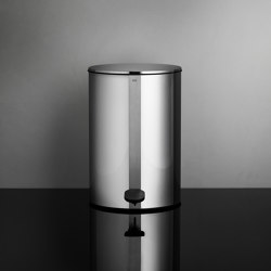 Reframe Collection | Pedal bin - polished steel | Bath waste bins | Unidrain