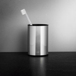 Reframe Collection | Toothbrush holder - polished steel | Portaspazzolini | Unidrain