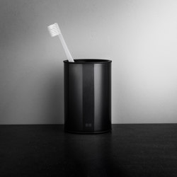 Reframe Collection | Toothbrush holder - black | Portacepillos / Portavasos | Unidrain