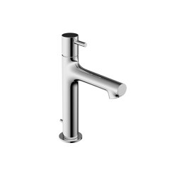 Single-lever basin mixer white with chrome-plated drain | Wash basin taps | Vigour