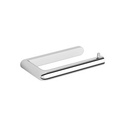 Toilet roll holder white without cover chrome-plated | Bathroom accessories | Vigour