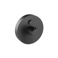 Colour set thermostat white TipTec matt black | Shower controls | Vigour