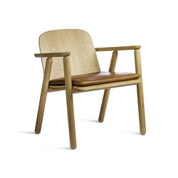 Valo Lounge Chair Oak & leather | Poltrone | Made by Choice