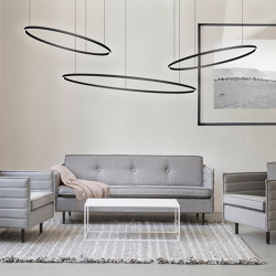 Luce anulare a LED TheO nero | Ceiling lights | leuchtstoff