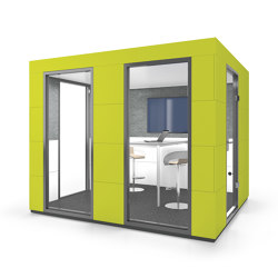 Conference Unit | Lime Grass | Soundproofing room-in-room systems | OFFICEBRICKS