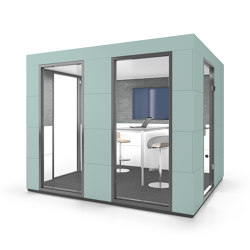 Conference Unit | Sea Green | Soundproofing room-in-room systems | OFFICEBRICKS