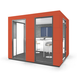 Conference Unit | Sunset Orange | Sistemas de insonorización room-in-room | OFFICEBRICKS