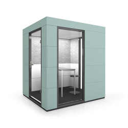 Meeting Unit | Sea Green | Soundproofing room-in-room systems | OFFICEBRICKS